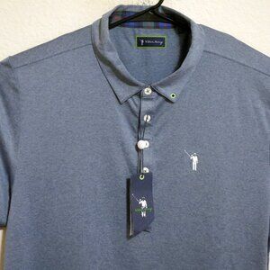 William Murray Shirt Mens XL New Short Sleeve Golf Performance Polo Blue